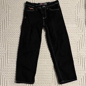 Empyre Black Jeans with Contrast White Stitching